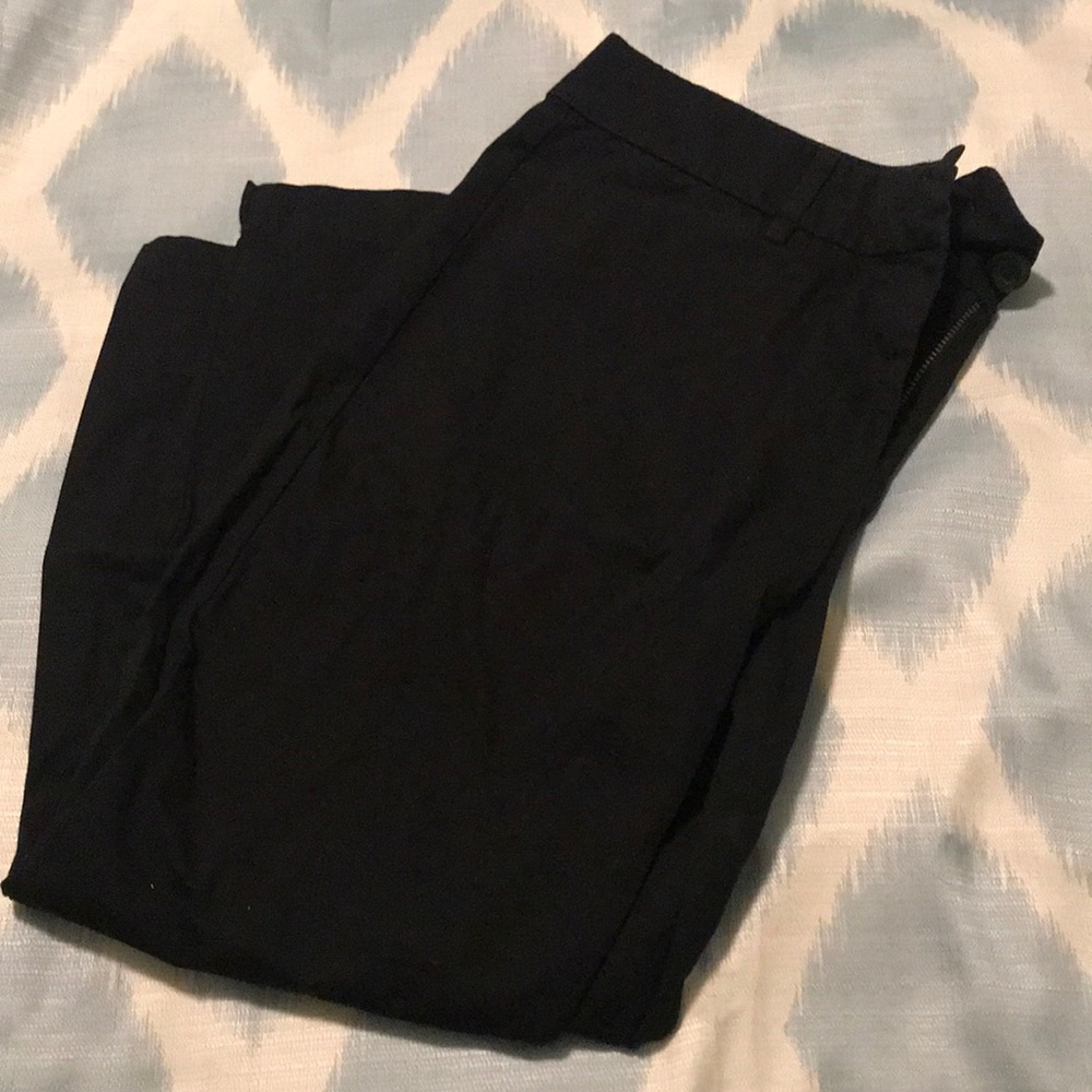 Loft Black Khakis